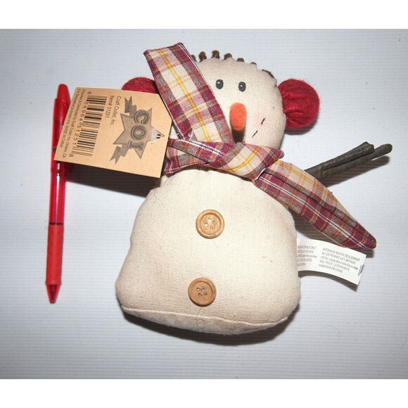 COI 7” Cute Snowman NWT - Picture 3 of 3